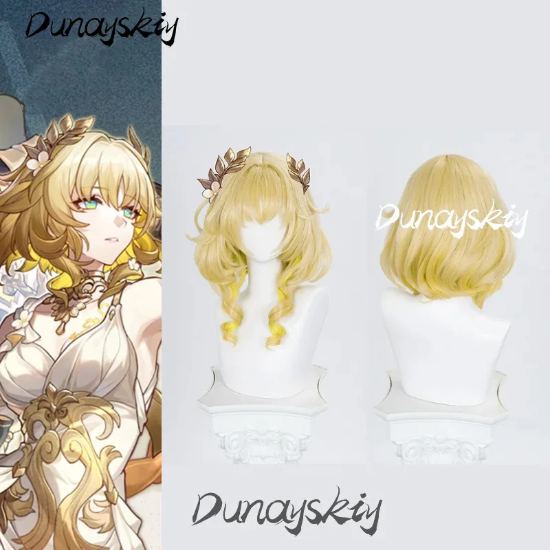 

Honkai Star Rail Aglaea Косплей Парик Блондинка Короткие Волосы Амфора The Goldweaver Хэллоуин Вечеринка Женщины Девушки Карнавал Индивидуальные