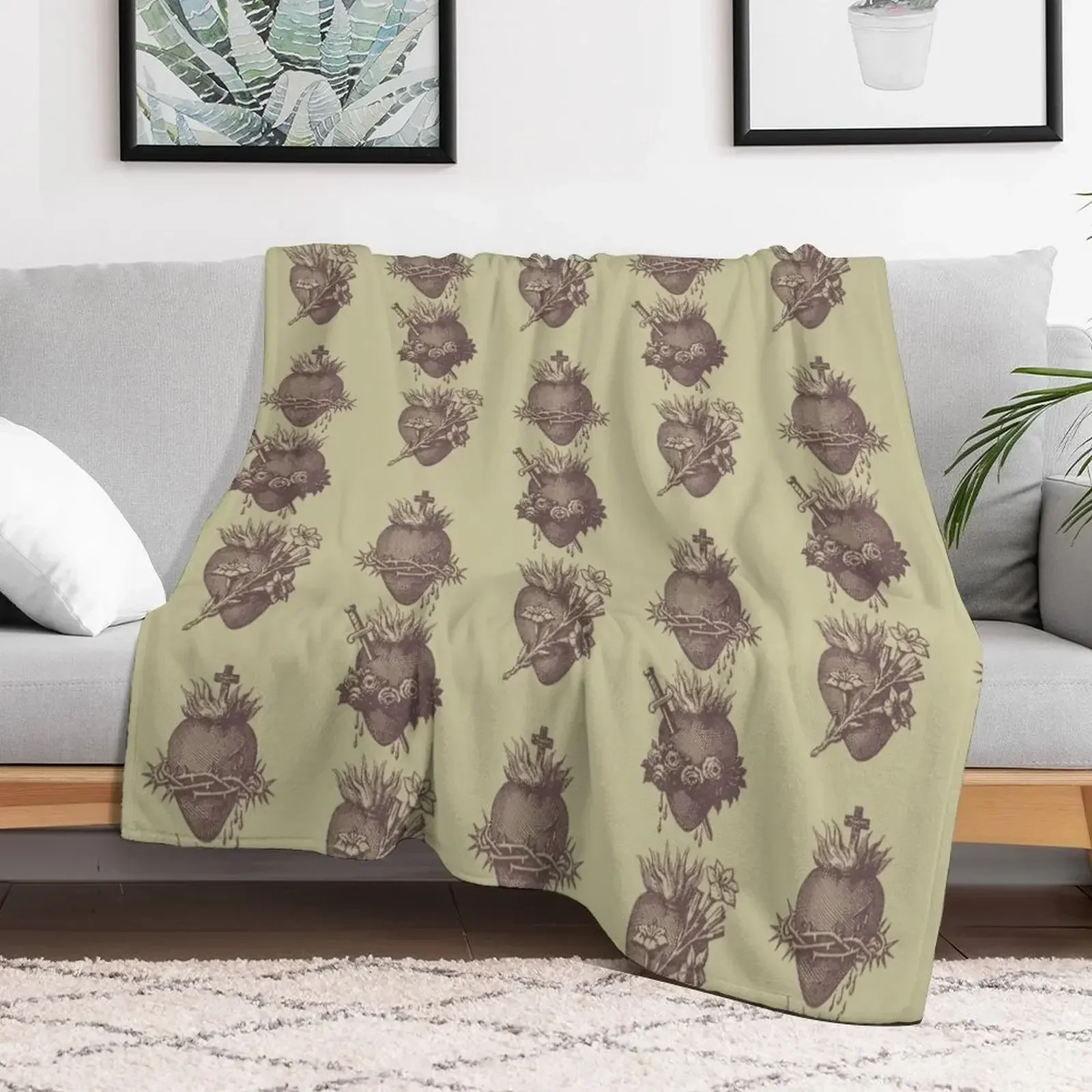 

Hearts of Holy Family Throw Blanket Stuffeds Nap Large Softest Blankets Camping Thermal Blankets