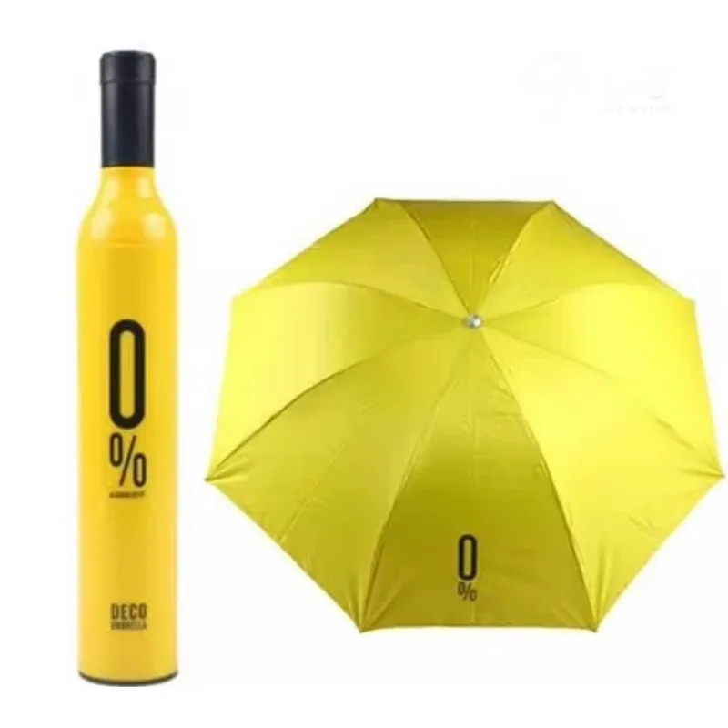 Bottle Umbrella Fashion Umbrellas Wine Bottle Umbrella 3-Folding Umbrella Fashion Creative Styles for Choosing