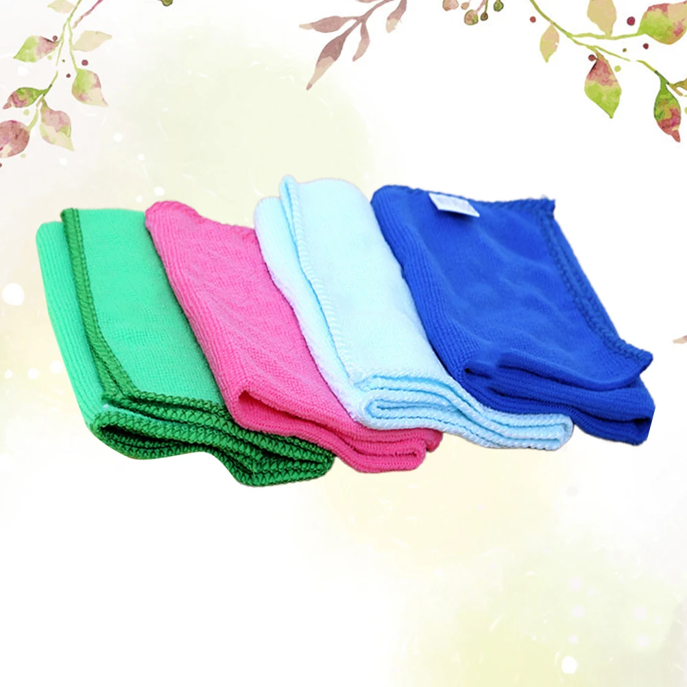 

4 Pcs Absorbent Cloth Painting Supplies for Painting Cleaning High Quality Fiber Small Towel Home School Use Scarf