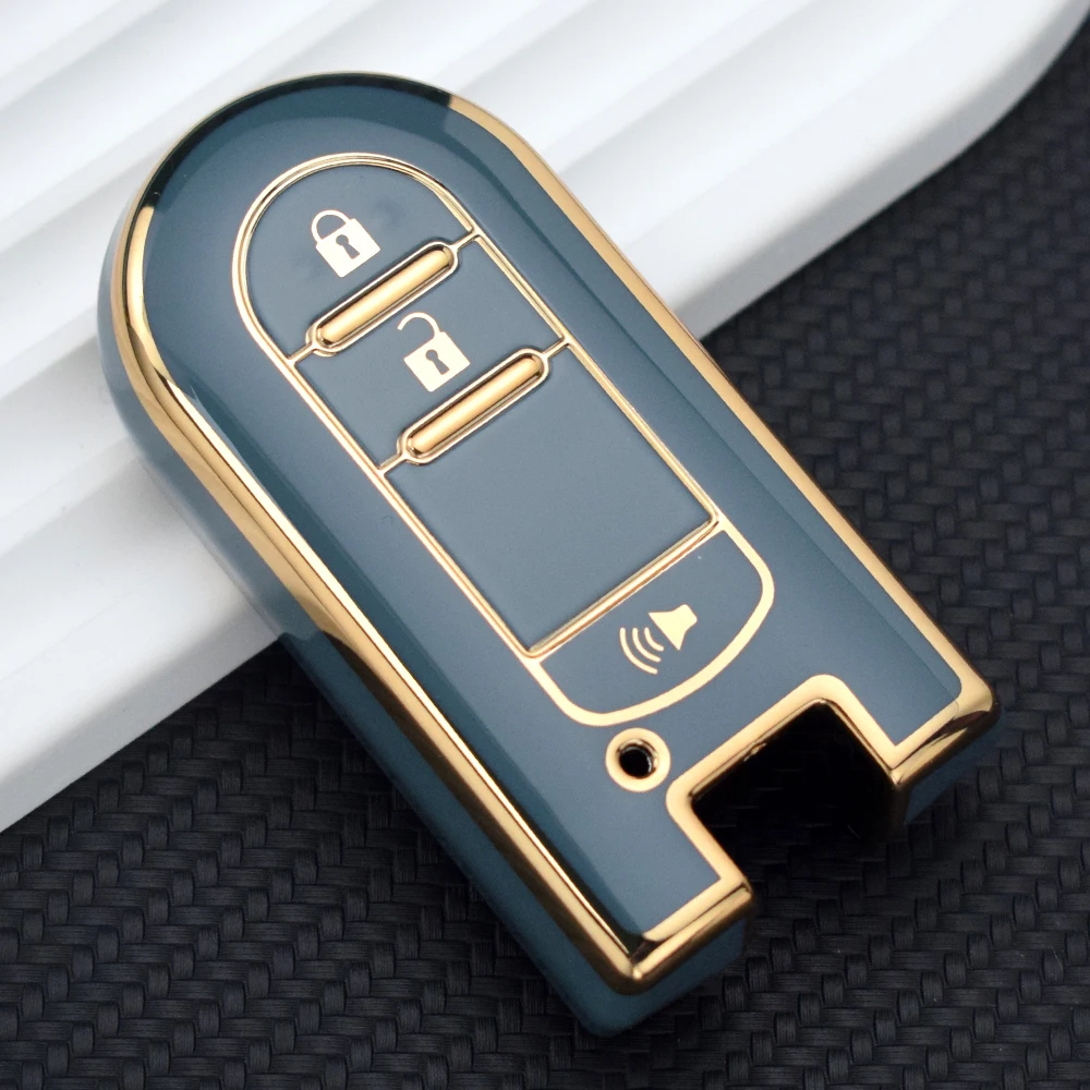 3 Buttons TPU Car Key Case for Toyota Perodua CROWN REIZ COROLLA Camry Car Keys Shell Covers Accessories