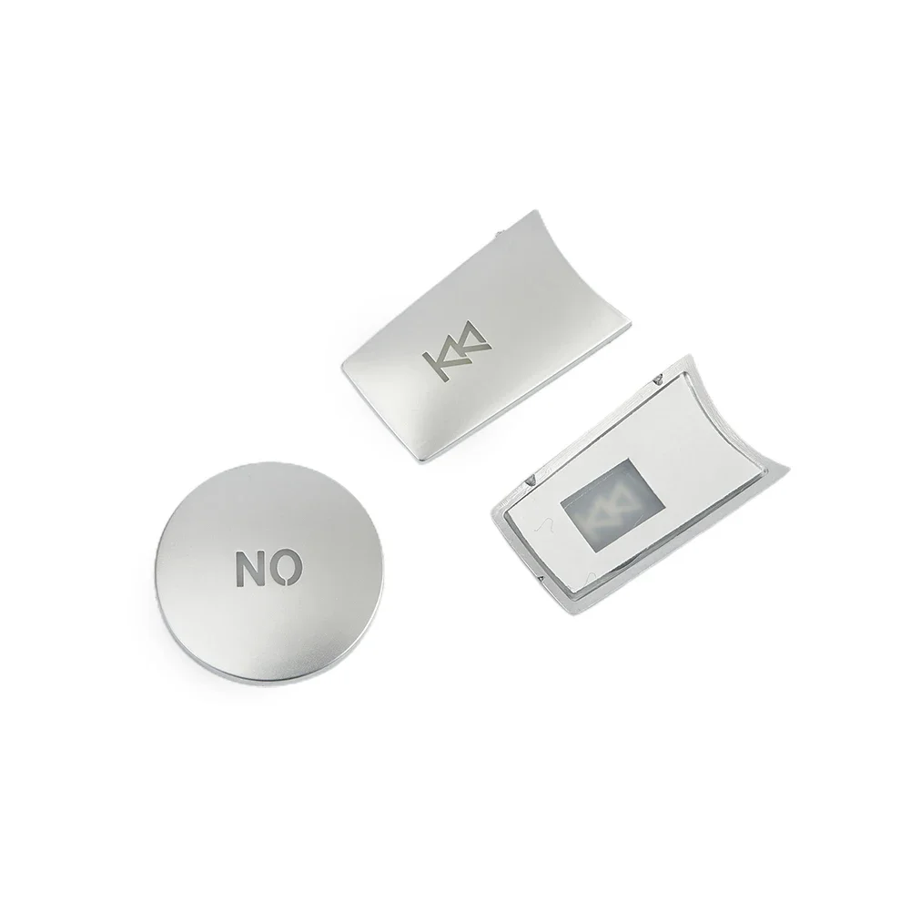Brand New Button Cover Sticker Parts Center Console Fittings For C GLK Silver Trim Volume 3pcs/set