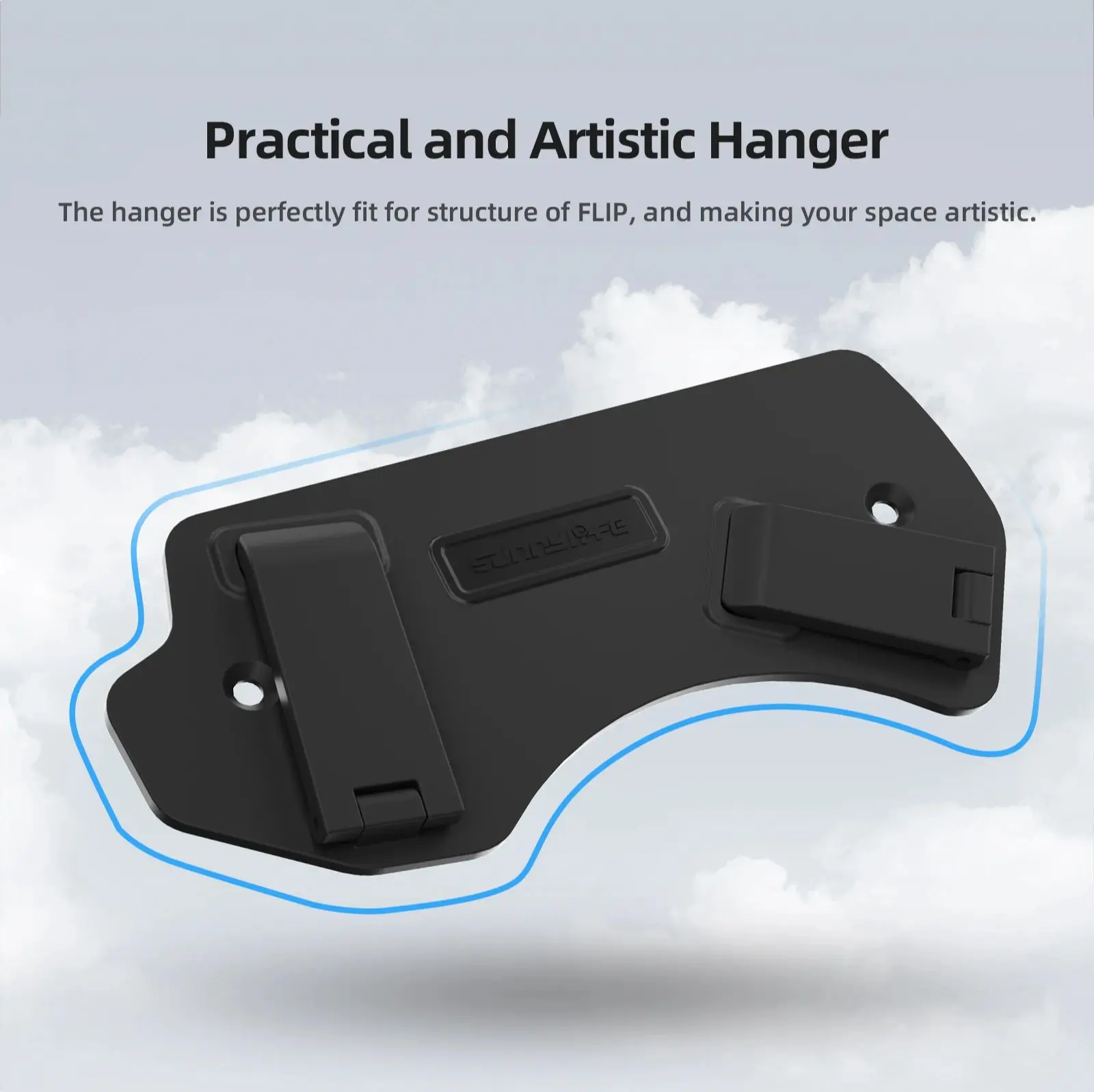 For DJI Flip Drone Body Hanging Display Stand No Punching Hook Mount Holder Wall-Mounted Base Headphone Hook Bracket Accessories