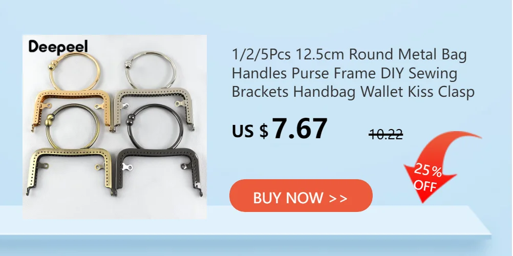 1/2/5/10Pcs 85mm Embossed Metal Purse Frame Mini Coin Bags Handle Handmade Wallet Kiss Clasp DIY Sewing Brackets Bag Accessories