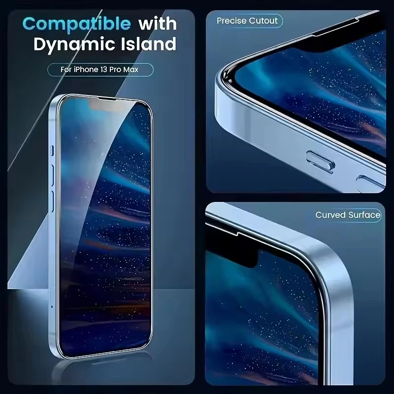 5Pcs Tempered Glass For iPhone 15 14 13 12 11 16 Pro Max Mini Plus Screen Protector For iPhone 17 PRO XR X XS Protective Glass