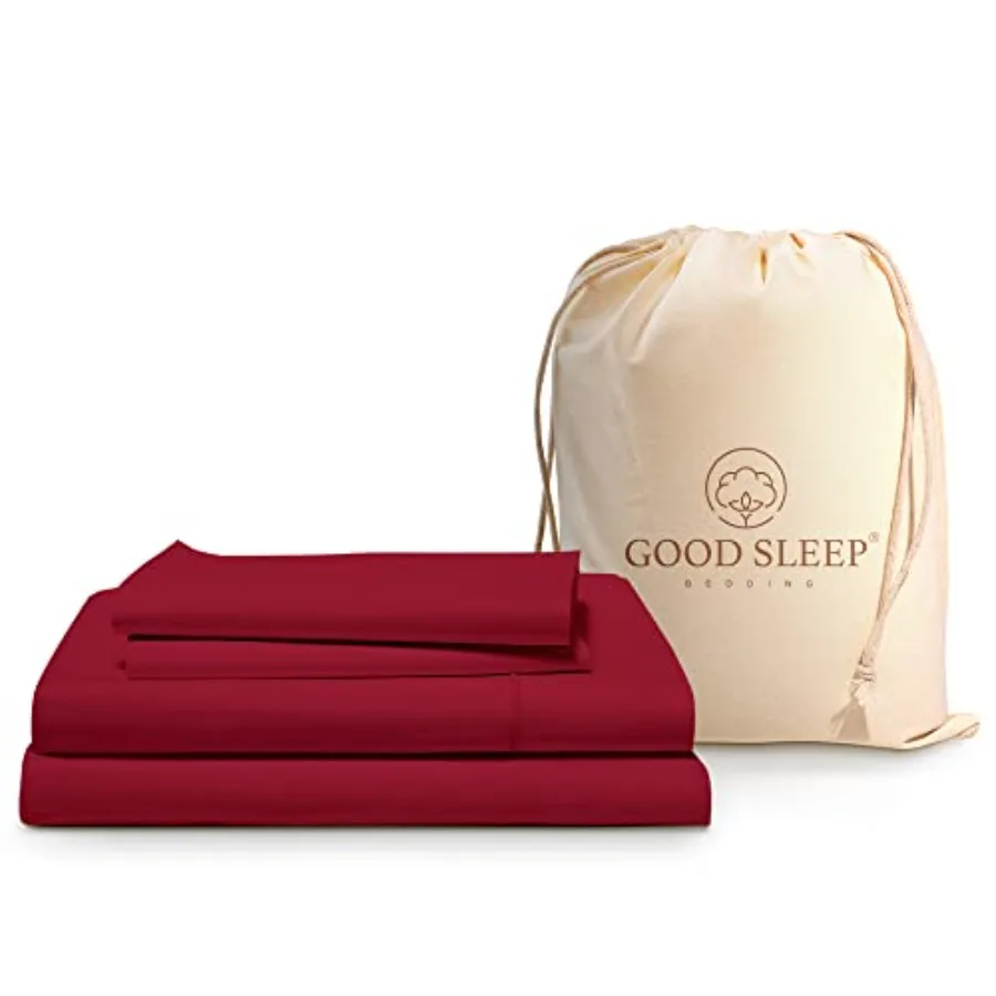 

Sheets Set - 100% Egyptian Cotton Soft 4 Pc Hotel Quality Deep Pocket