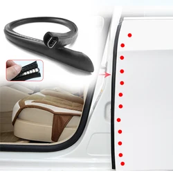 Car Door Edge Seal Strip B Pillar Noise Windproof Protection Front Auto Anti-Scratch Sealant Accessories Decoration Strip