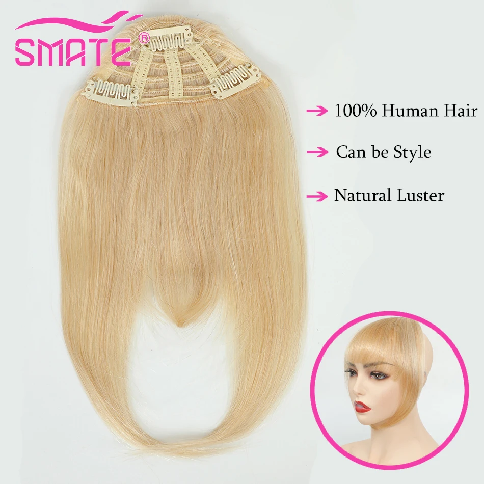 Bangs Human Hair Wig Patch  Hair Volume Increase Natural Fluffy Seamless Wig For  Women's