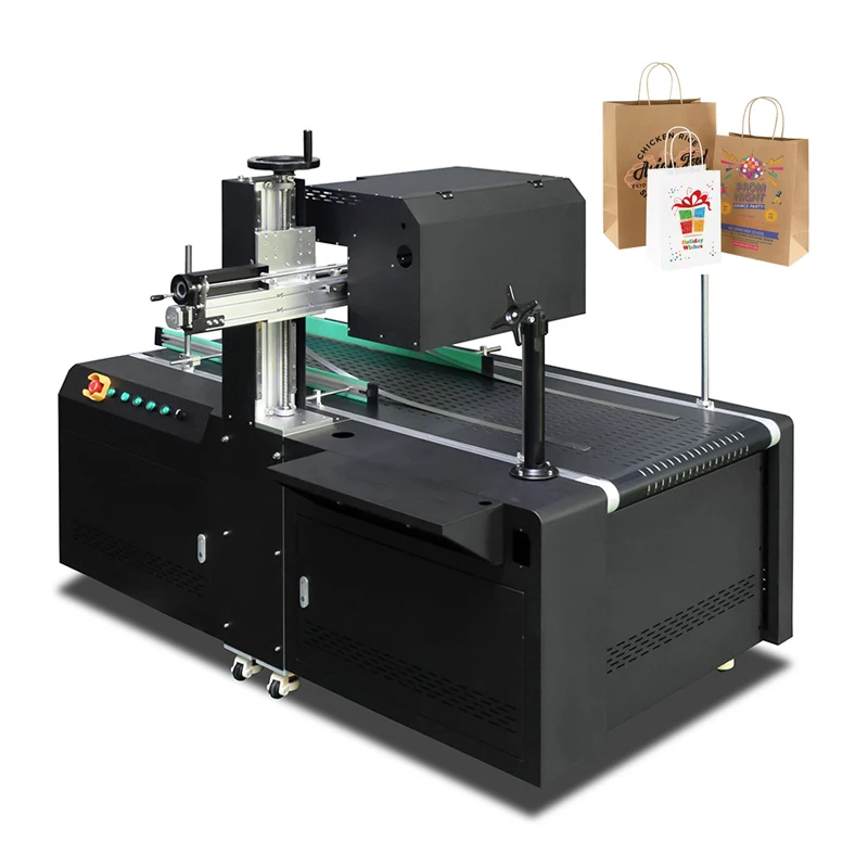 High Speed Digital Inkjet Machine Napkins Label Cup Fan Packaging Kraft Paper Bag Corrugated Carton Box Single Pass Printer