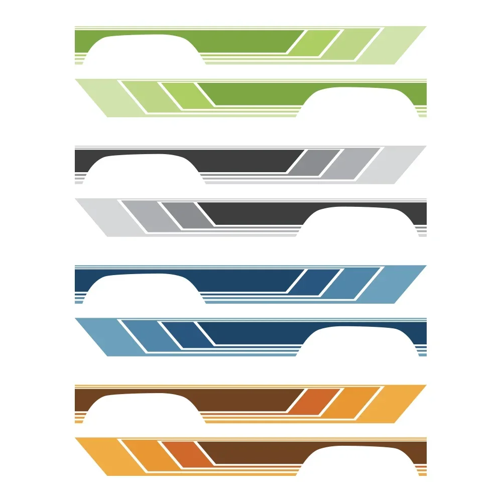 

Боковые наклейки на дверь автомобиля, комплект наклеек в полоску для SUZUKI JIMNY XL WAGON JC74 4Door 2023-24, водонепроницаемая виниловая пленка, автомобильные аксессуары