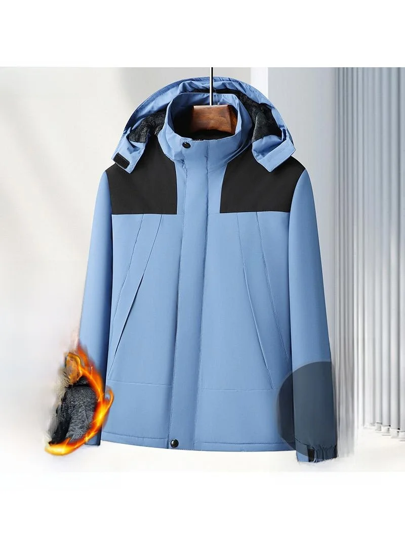 

Женская зимняя утепленная ветрозащитная и морозостойкая рабочая куртка из хлопка для активного отдыха и работы в горах