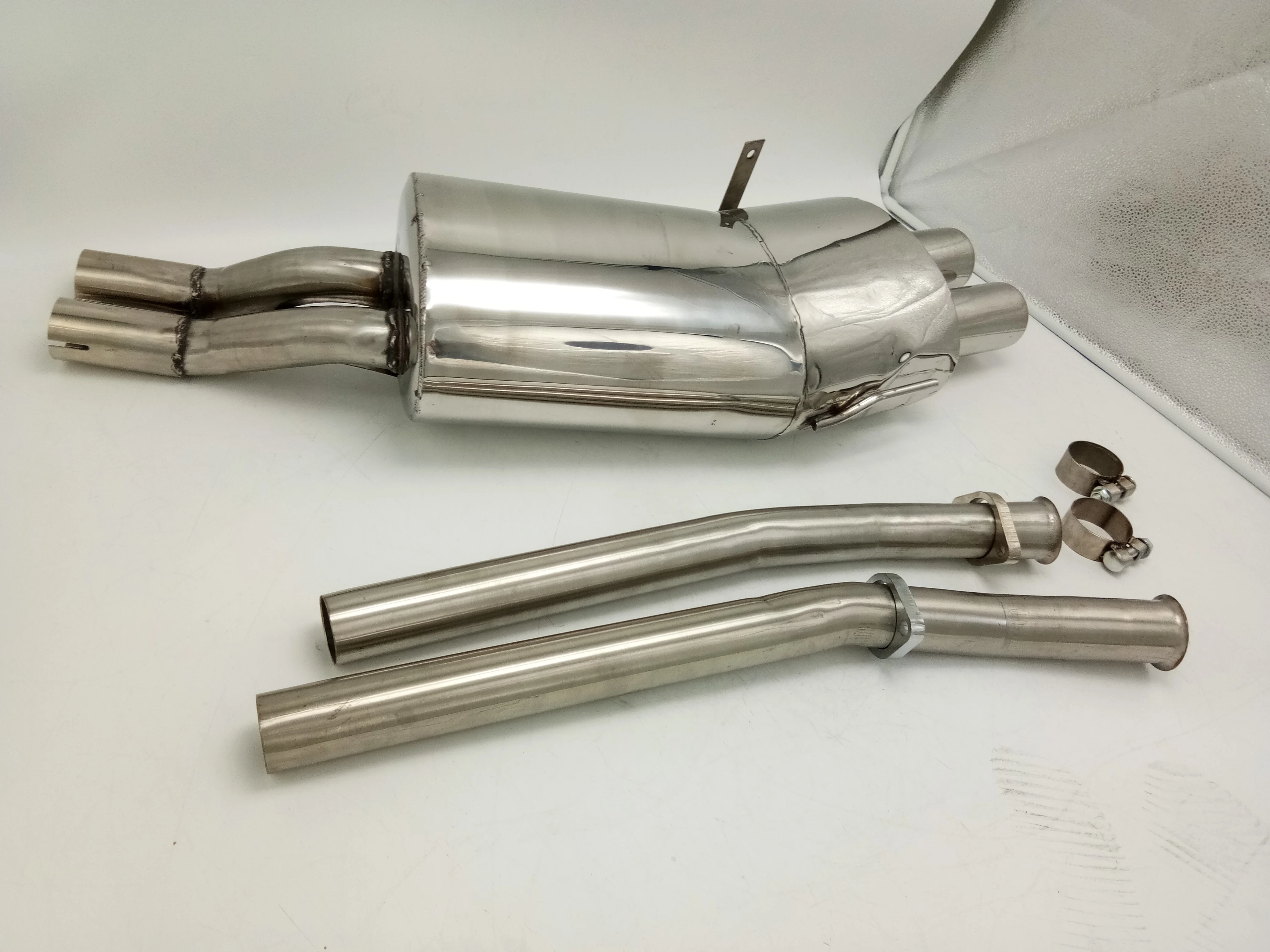 Alex Back Exhaust 2 PIECES Design for BMW 92-95 325i 325is E36