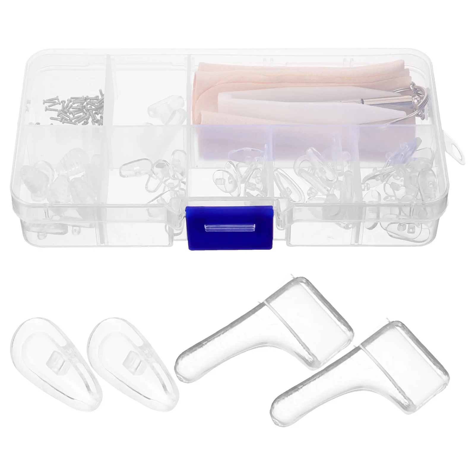 

1 set 1 Set Silicone Nose Pads Small Anti-Slip For Eyeglasses Frames Sunglasses Glasses Repair Kit Eyeglass Parts Nose Pads