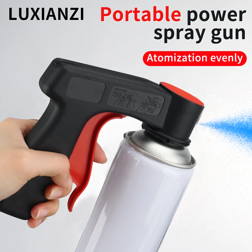 LUXIANZI Plastic Aerosol Spray Gun Car paint Repair Tool Can Handle Pistol Grip Ergonomic Design Aerosol Spray Paint Gun