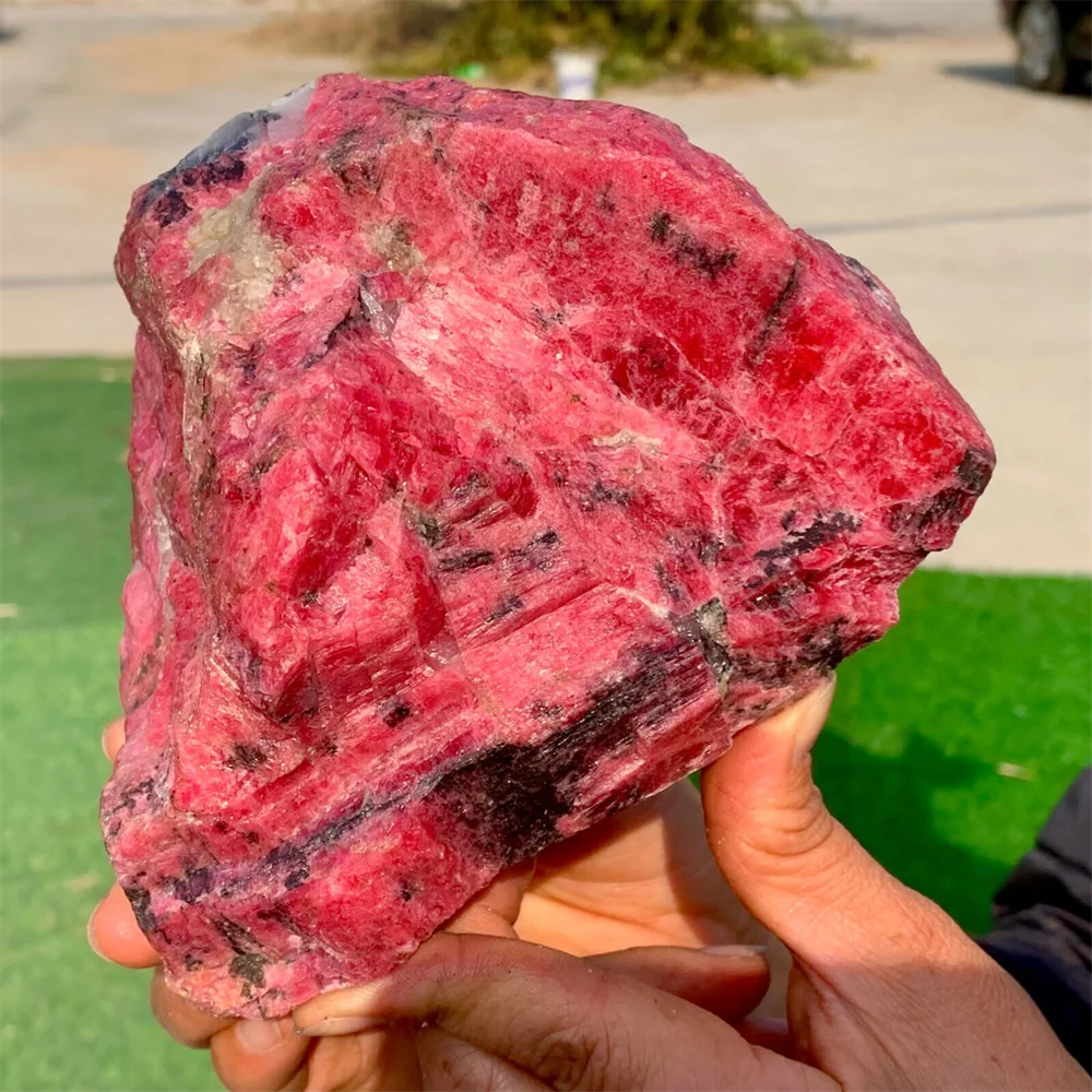 Натуральный красный камень-сырец из розового камня, энергетический камень, восстанавливающая комната, украшение, подарок, камень для медитации, гадания