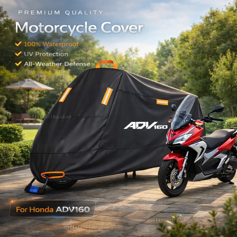 

Чехол для мотоцикла Honda ADV150 ADV160, водонепроницаемый, сверхпрочный, из полиэстера, с защитой от УФ-излучения, для улицы, от дождя, пыли и солнца