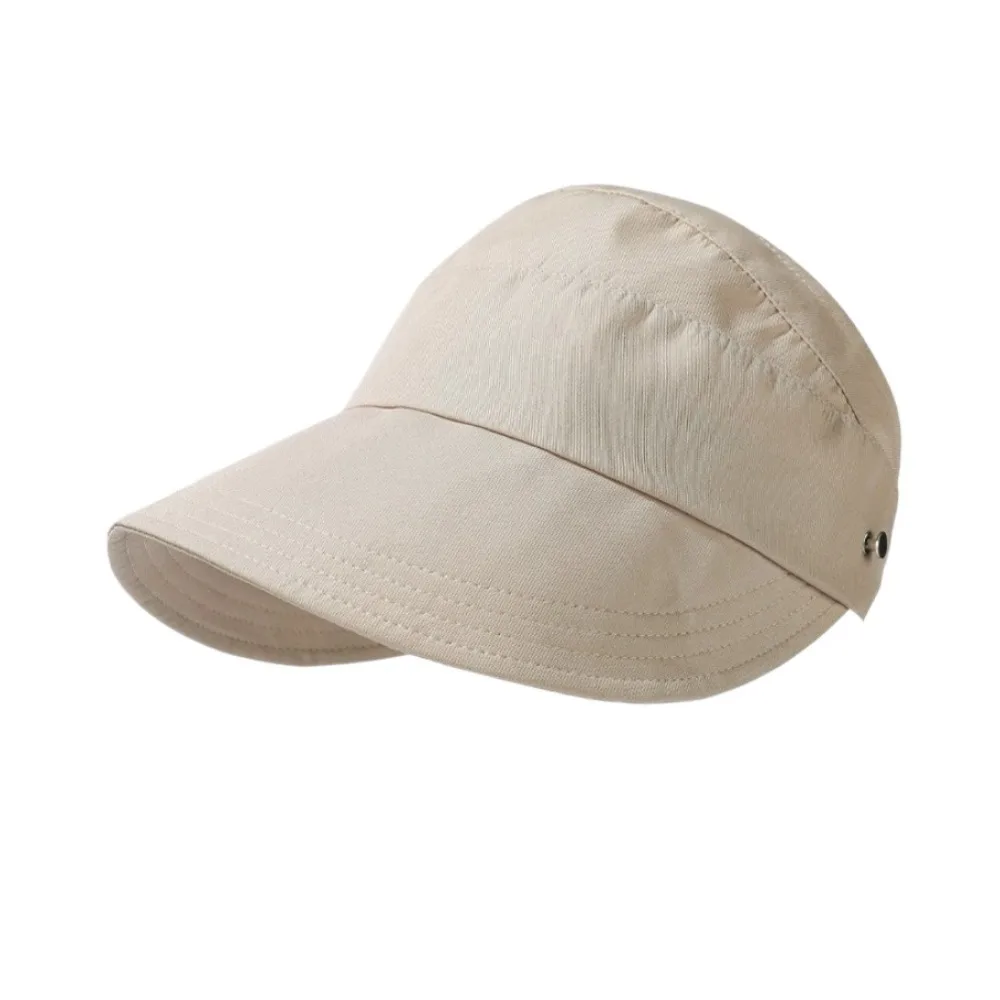 

Fashion Anti-Sun Baseball Cap Anti-UV Empty Top Beach Hat Adjustable Visor Cap Gift