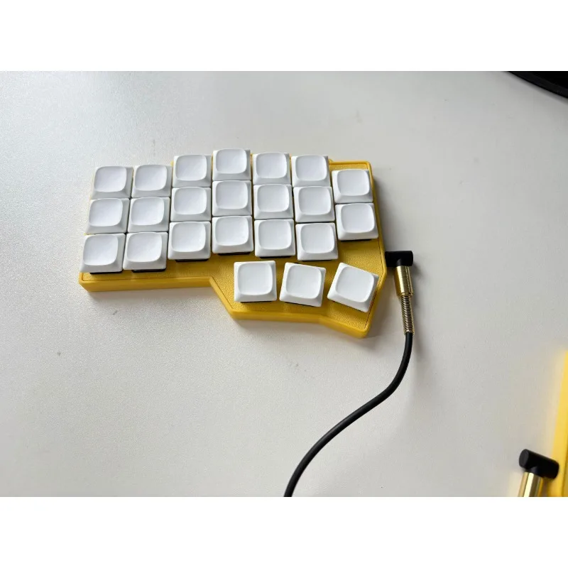 Corne Kit Keyboard Split Berkabel Mekanis Profil Rendah Aksesori Choc Keyboard Ergonomis Terpisah Hot Swap Kustom Mode Tunggal