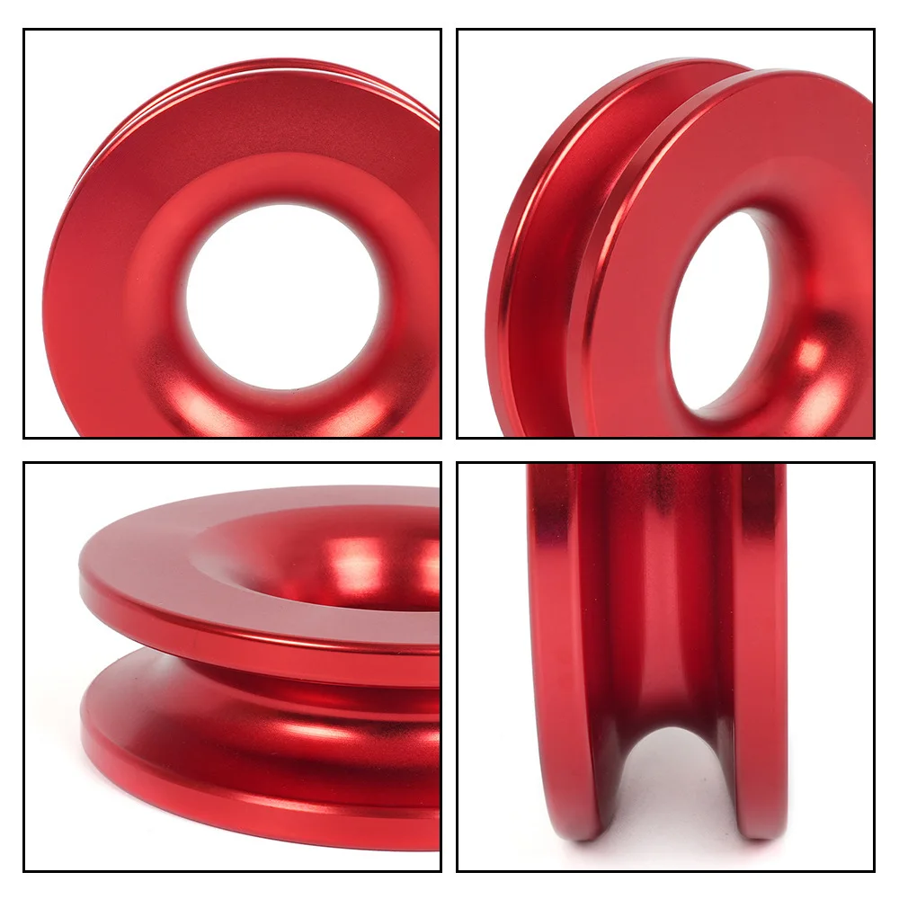 Car modification accessories, towing wheels, trailer, rescue winch, moving pulley, snatch block, recovery ring, winch pulley