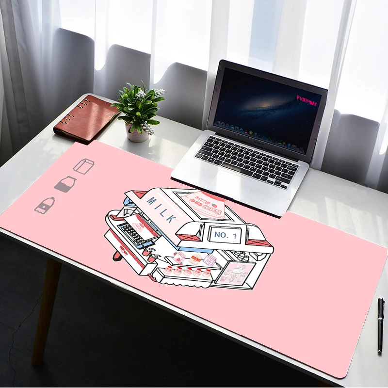 

Shop Table Mats Personalized Fabric Mouse Pad Office Carpet Desk Pad Mouse Mat Kawaii Big Mousepad Rubber Mat for Computer Table