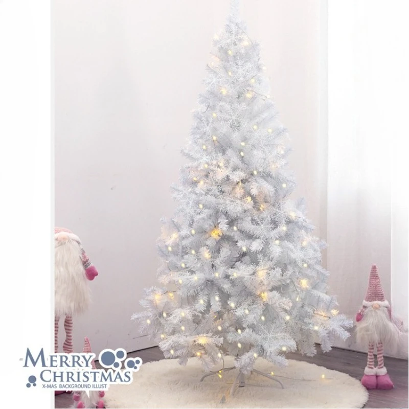 Arbre de noël blanc 180cm/150cm/120cm grand arbre de noël artificiel retardateur sapin pour Р®ждеств® Navideño