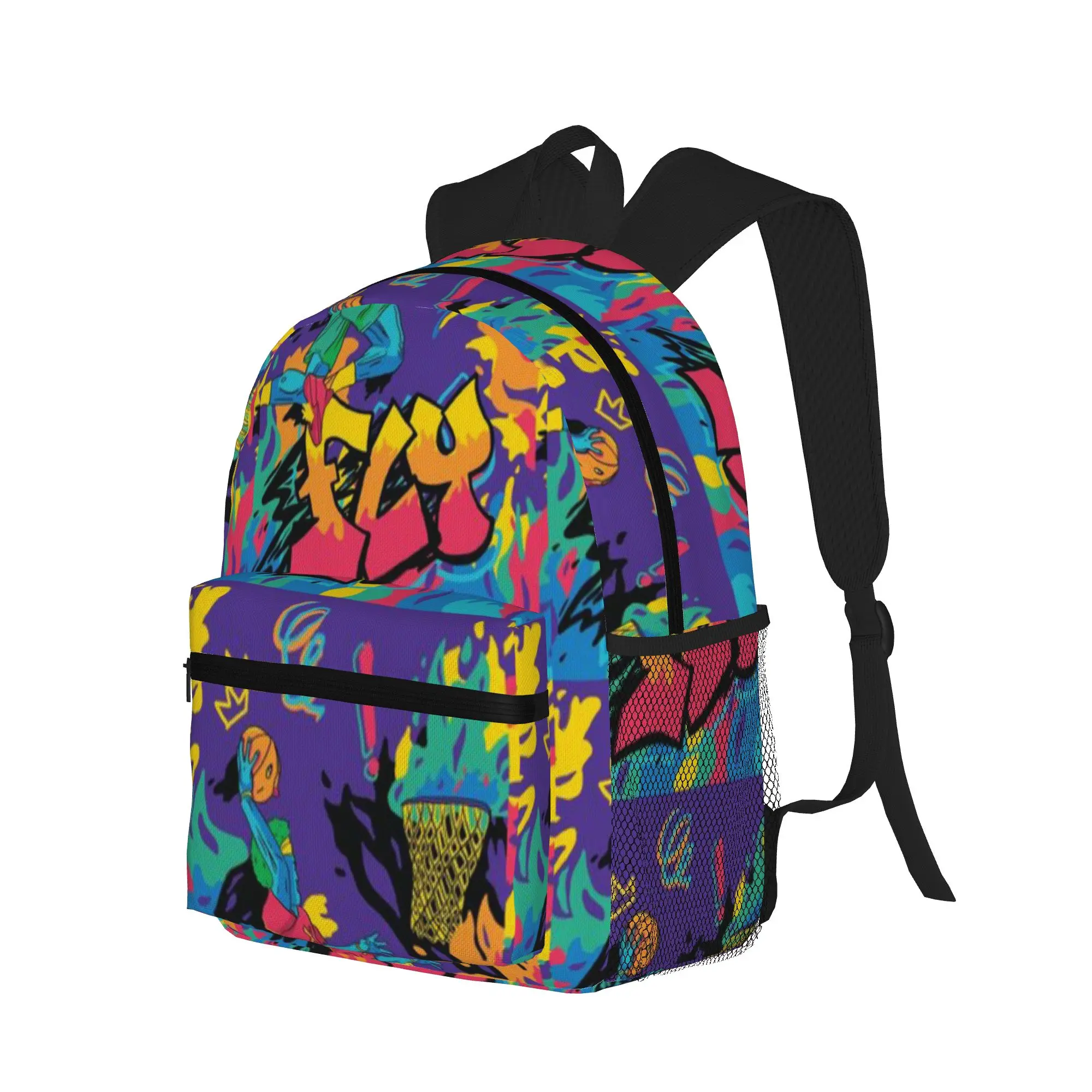 FLY - Guy Dunking Basketball  Casual Backpack for Students and Adults Travel backpack