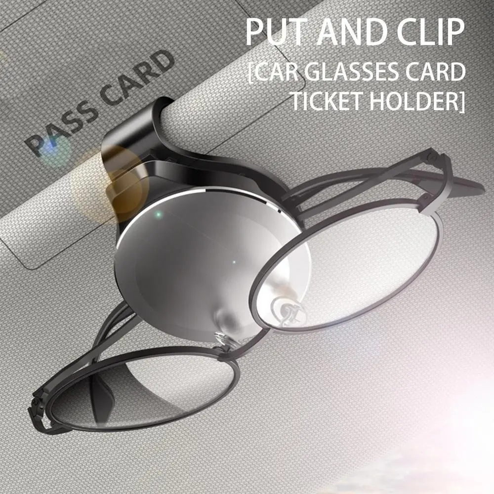 

Противоударный зажим для автомобильных очков, стабильная установка без потерь, автомобильная вешалка, расширительное пространство, прочные зажимы для крепления билетной карты