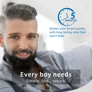 Natural Bad Dieer Creme für Männer, tragbare schnelle Färbung, schwarzes Haar Shampoo, weißer Bart und graue Bien, Wirtscreme mit Kamm 8 Hauptverkäufe weiße Tinte für Rabber - №7