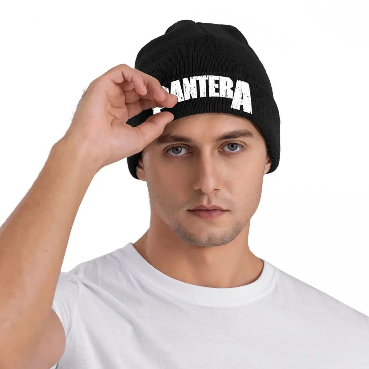 Pantera Beanie Hats Popular Band Skullies Beanies Gym Warm Female Male Caps Winter Design Retro Bonnet Hats Gift