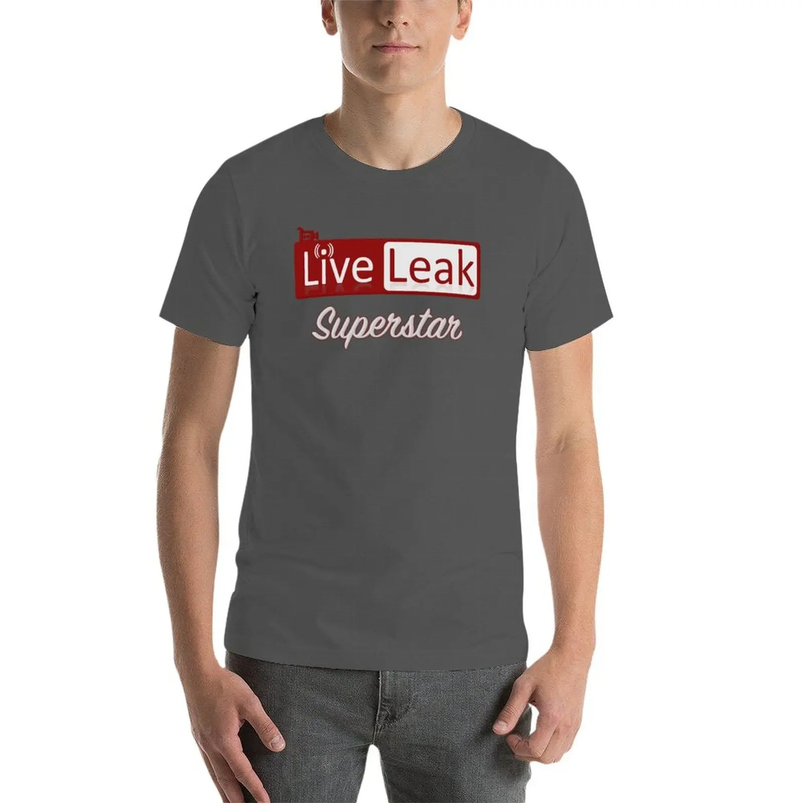 تي شيرت LiveLeak Superstar تي شيرت مطبوع حسب الطلب تي شيرت للرجال جرافيك مضحك تي شيرت