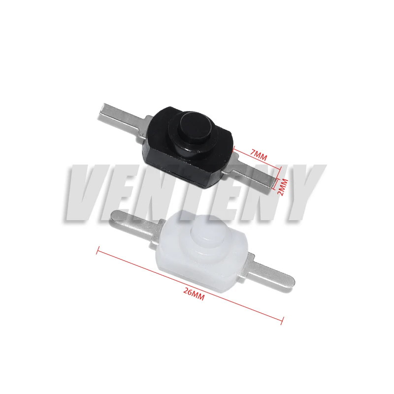 10PCS 12*8MM DC 30V 1A On Off Mini Push Button Switch for Electric Torch 1208YD Self Locking Stlxy