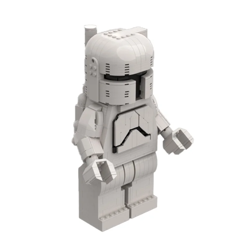 767개 스타 배틀 시리즈 화이트 업스케일드 피규어 블록 모델 어린이 창의적 DIY 조립 전시 장난감 선물