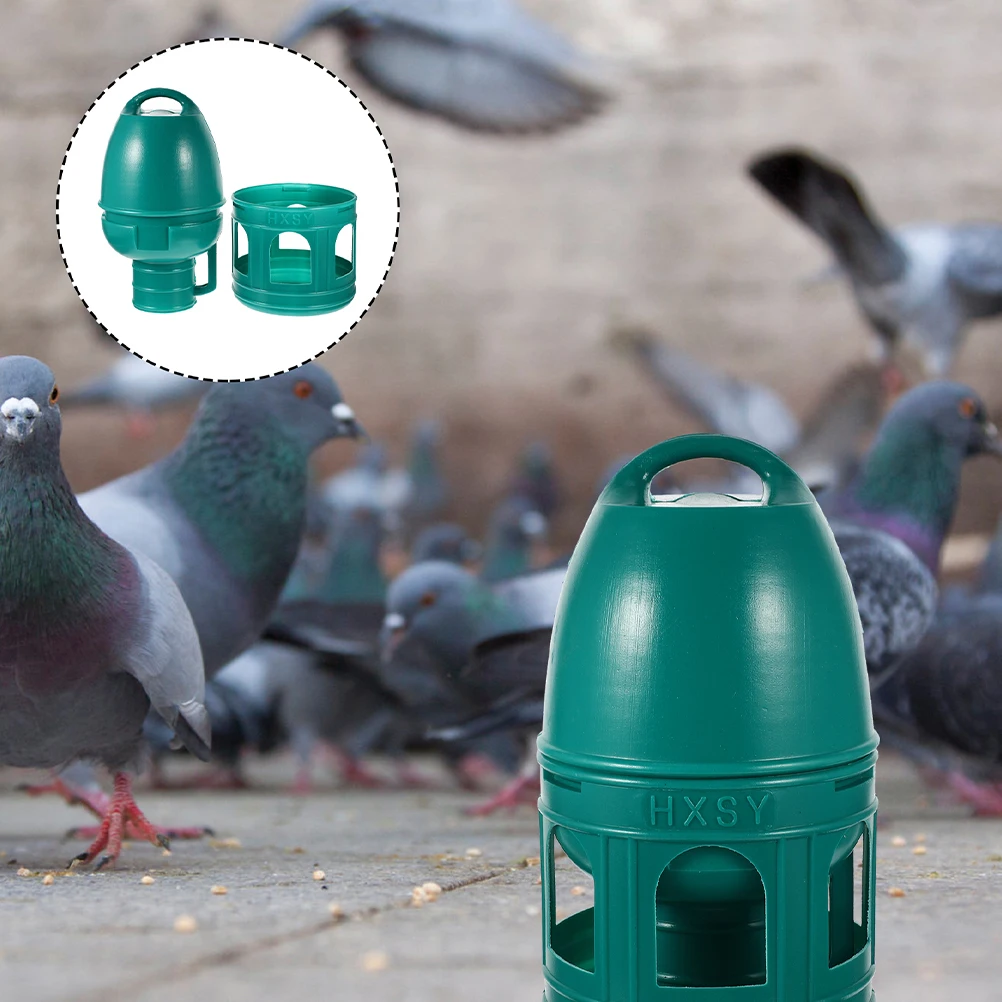 

Extra Large Bird Water Feeder Sturdy Plastic Pigeon Waterer Easy Clean Detachable Design for Home Pet Shop Zoo Bird Water