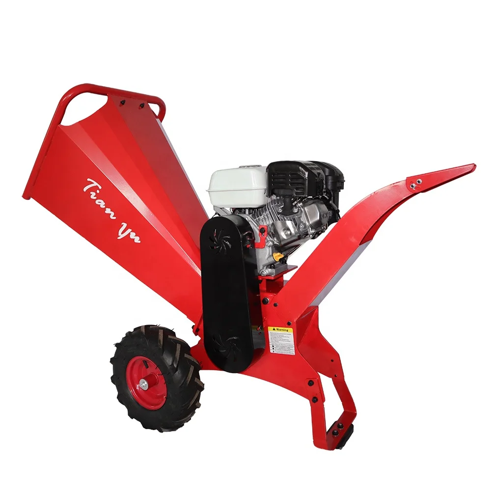 

7.5HP Gasoline Mini Wood Chipper Small Chipping Shredder Tree Branch Chipper Machine /Chipper