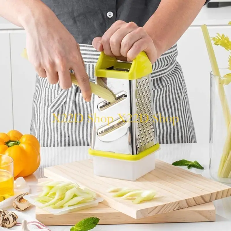 X22D 4 Sided Cutter Multifuntional Vegetable Slicer Potato Grater Vegetable Grater for Perfectly Cut Vegetables
