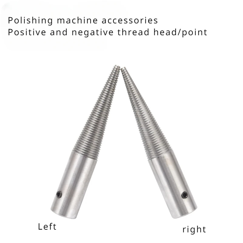 A Pair Taper Spindle Left & Right Installed Shaft for Buffing Polishing Wheels Bench Grinder Parts