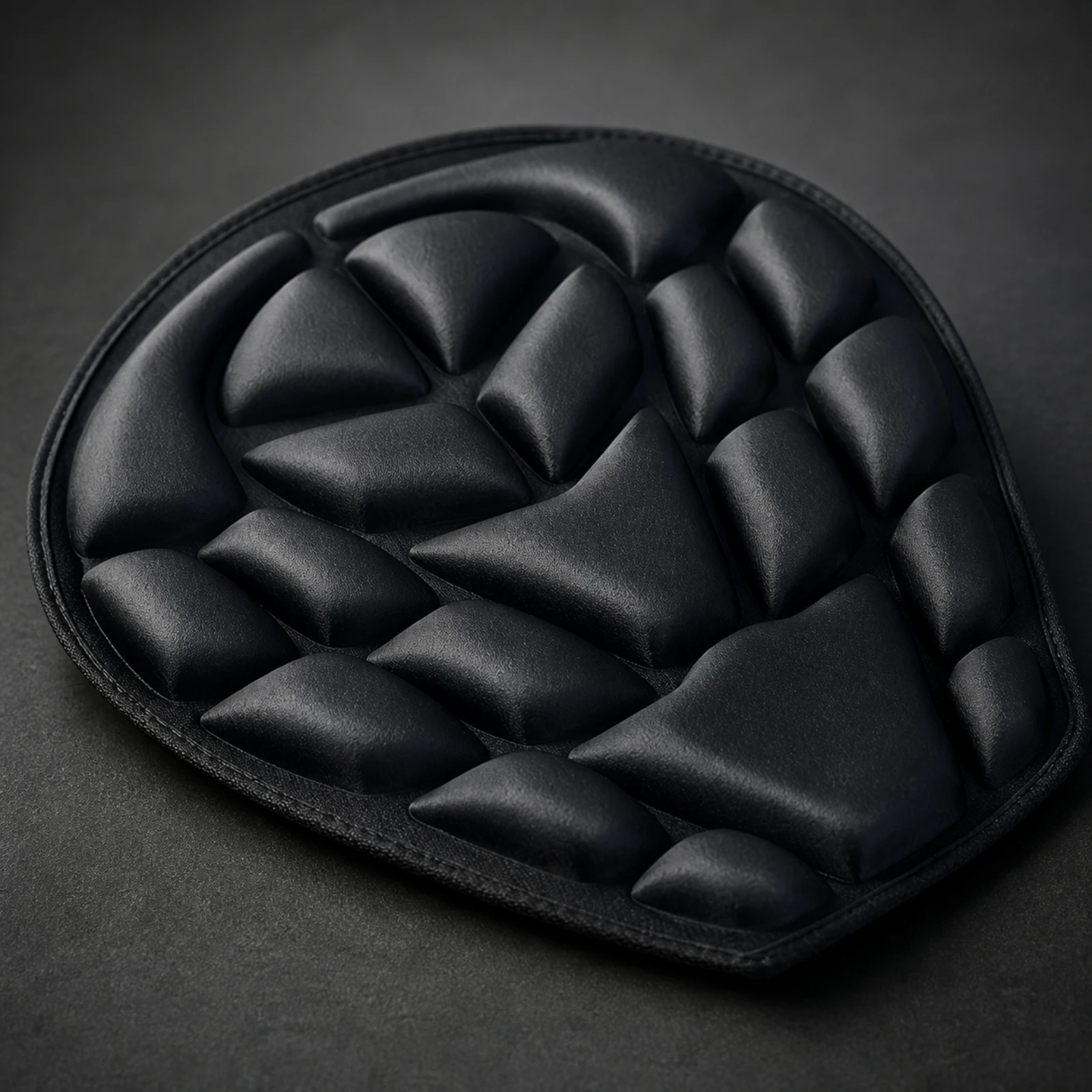 Motorcycle Seat Cushion with 3D Segmented Padding Contoured Motorcycle Seat Cushion Breathable Ergonomic for Daily Commuters