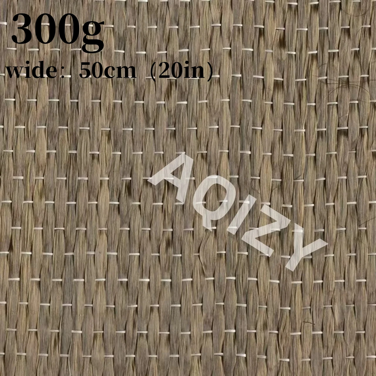 300g Basalt cloth unidirectional cloth 300g black or original color building reinforcement repair road crack width 50cm（20in）