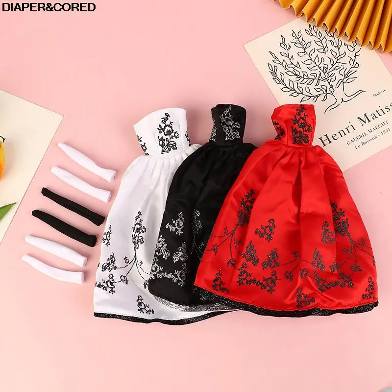 Case For Barbies Doll Clothes Princess Dress Banquet Party Beautiful Dress  Marriage Dress For Barbies Accessories Toys