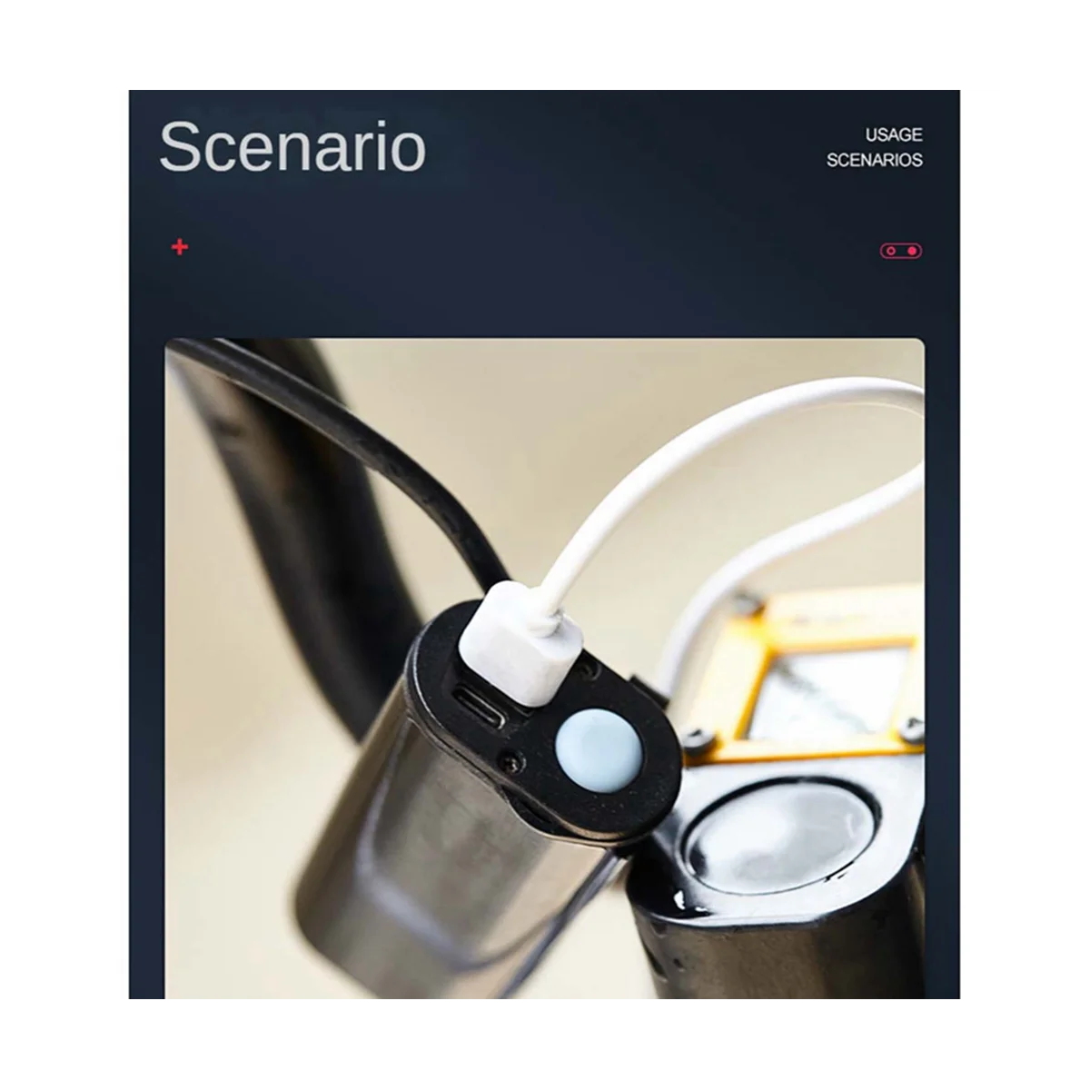 مروحة تبريد صغيرة محمولة بمنفذ USB مع حامل ثلاثي القوائم ومروحة كهربائية لمقود الدراجة في الهواء الطلق للتخييم وركوب الدراجات والسفر أ