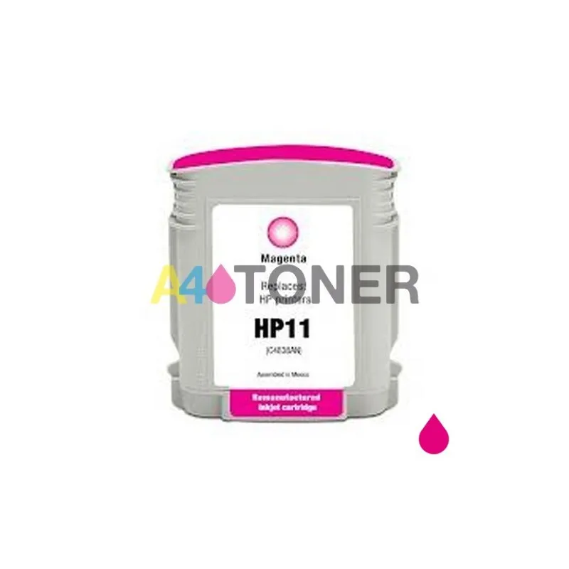 HP11M alternative ink cartridge, replaces the original cartridge C4837AE MAGENTA A4toner.com