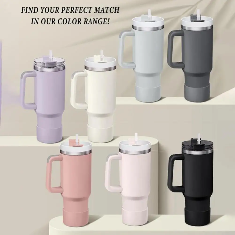 Food-grade Silicone Cup Sleeve Anti-slip Silicone Cup Cover for Water Bottle Glitter Bottom Sleeve for Tumbler Heat Insulation
