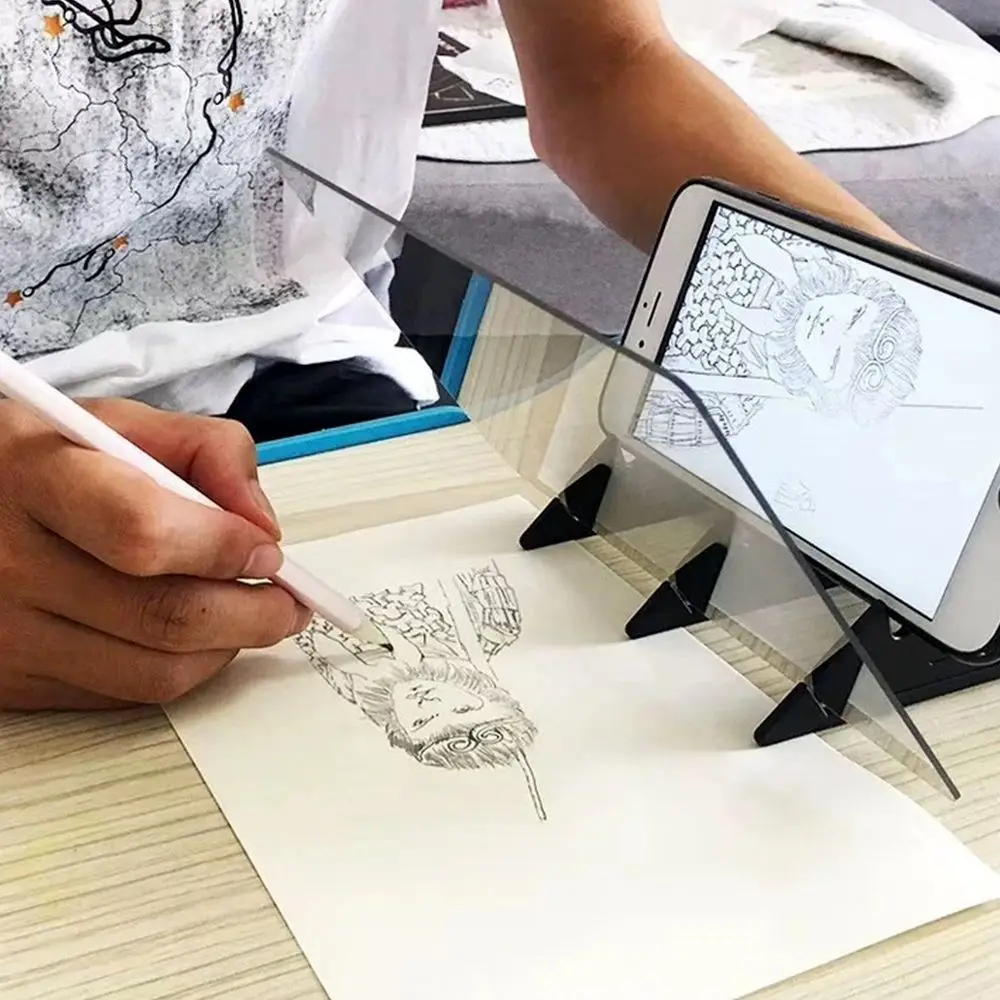 الهدايا البلاستيكية الإسقاط نسخة لوحة الرسم لوازم اللوحة مرآة لوحة رسم رسم الإسقاط صورة بصرية الرسم