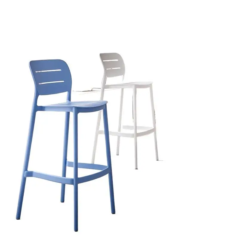 Nordic bar chair, modern simplicity, light luxury plastic bar chair, stackable