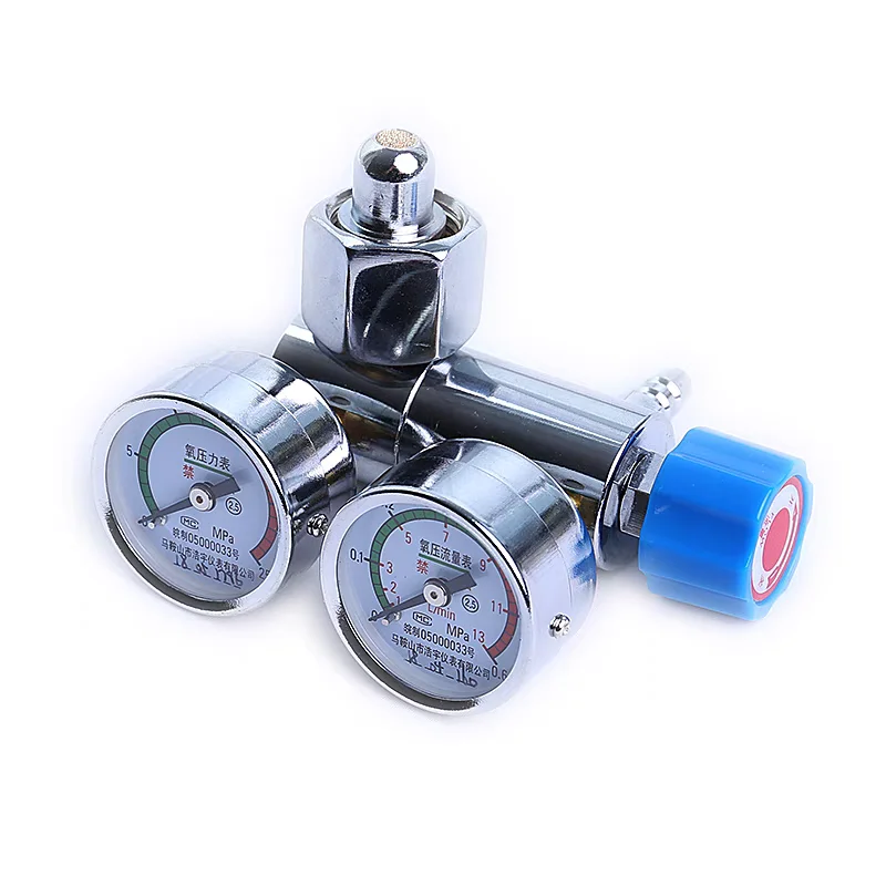 

Medical oxygen cylinder oxygen meter double gauge valve household pressure gauge valve QF-2 interface valve