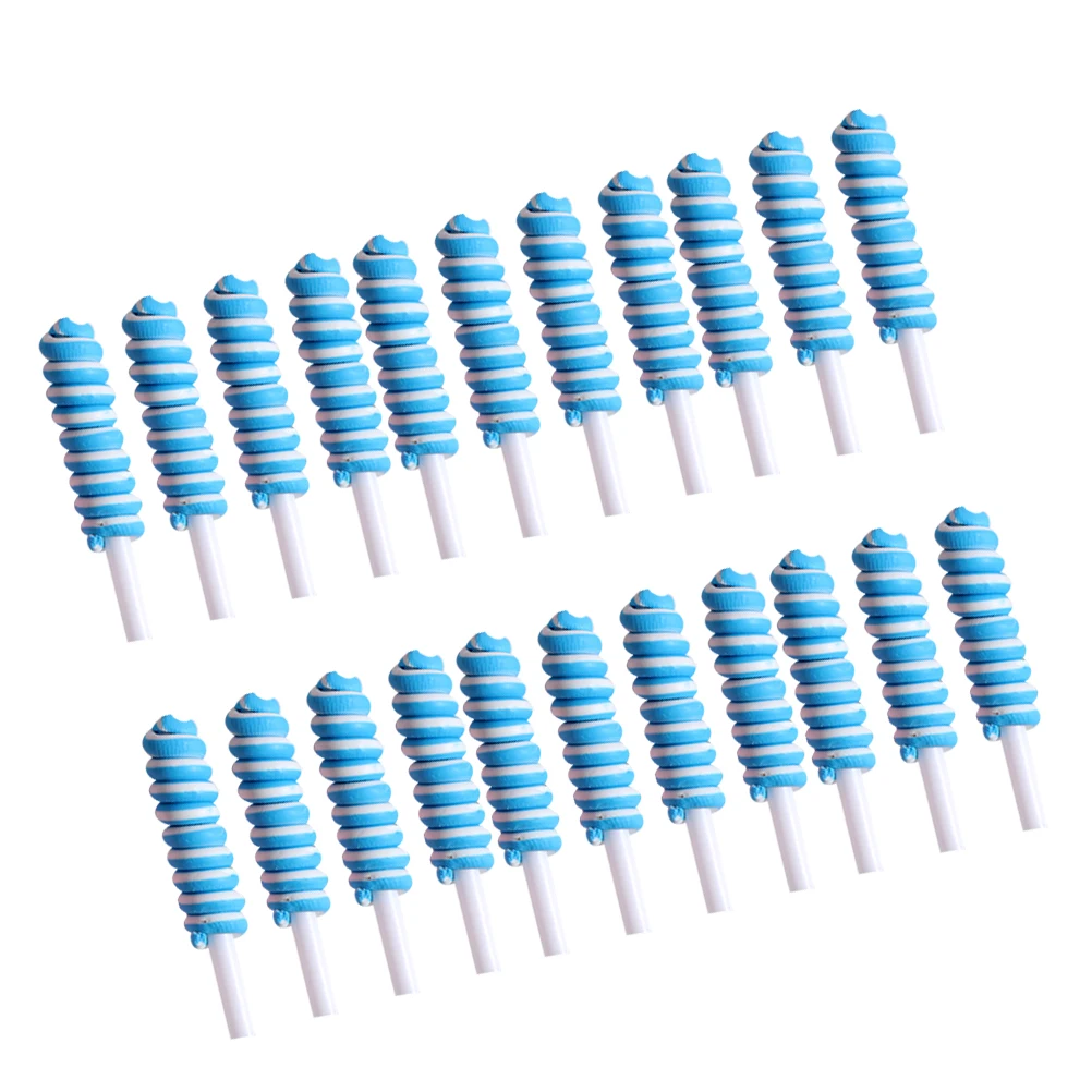 

20 Pcs Lollipop Mobile Phone Case Material Shell Accessories Miniature DIY Decoration Toy Decorate Pencil
