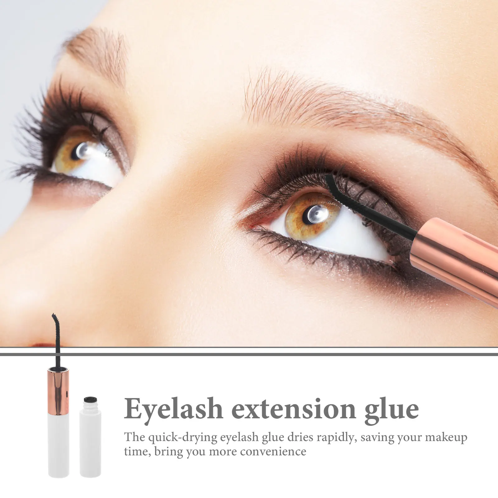 3 قطعة السندات ختم رمش تمديد أدوات كاذبة لاصق المزدوج نهاية قضيب التجفيف السريع عقد قوي طويلة الأمد لطيف آمنة سهلة