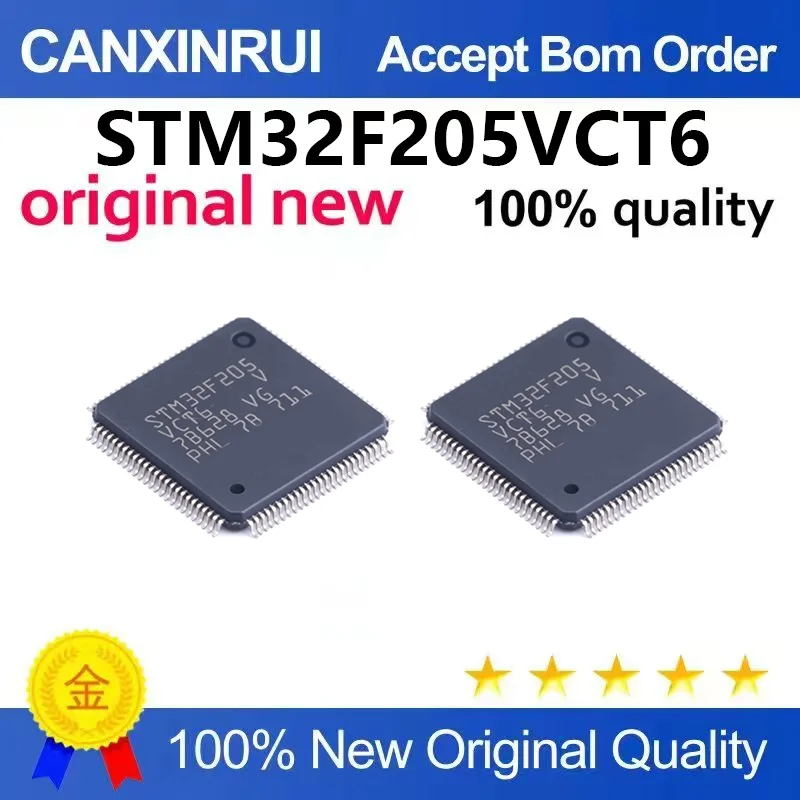 （5pcs-100pcs）Original STM32F205VCT6 LQFP-100 ARM Cortex-M3 32-bit microcontroller MCU