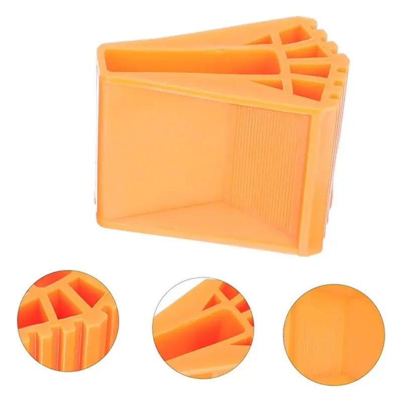 AB47-4Pcs Non-Slip Ladder Leg Caps Ladder Extension Feet Pads Leveling Feet For Attic Stairs Heavy Duty Rubber Covers