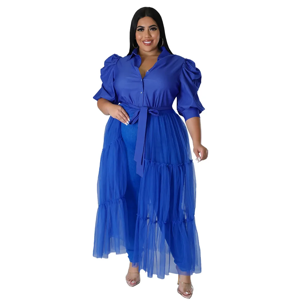 

XL-5XL Plus Size African Party Dresses for Women 2023 New Fashion Dashiki Mesh Wedding Gowns Elegant African Maxi Dress